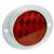 Reflector oval aluminum red