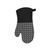 SILICON OVEN MITT.  SOLID AND PATTERN COMBINATION.