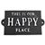 CAST IRON OUR HAPPY PLACE SIGN