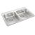 Wessan 32-inch 3-Hole Drop-In Double Bowl Kitchen Sink in Stainless Steel
