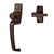 IDEAL SECURITY INC. SK910B CLASSIC PUSH BUTTON LATCH, BROWN. 