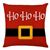 CF COLLECTION  Cushion Decorative 16" X 16" - "Ho Ho Ho"