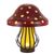 Gerson Company Decor Solar Lighted Metal Mushroom, 13"
