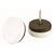 1-1/8-Inch Nail On Cushioned Furniture Glides, Plastic Base