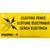 PATRIOT WARNING SIGN ELECTRIC FENCE