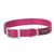 COLLAR NYLON PINK 1X19 1- Collars are constructed from durable single-ply nylon <br />2- Box stitched at stress points for added strength <br />3- Heat-sealed buckle holes for durability <br />4- Anodized aluminum dee and aluminum-plated buckle