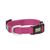 COLLAR NYLON PINK SM 1- Adjustable single-ply nylon construction <br />2- Box stitching at stress points for added strength <br />3- Durable anodized aluminum dee <br />4- Small 3/4" x 9"- 13"