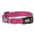 COLLAR NYLON PINK LG 1- Adjustable single-ply nylon construction <br />2- Box stitching at stress points for added strength <br />3- Durable anodized aluminum dee <br />4- Large 1" x 17" - 25"