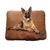 Dog Bed 33"X41" Canvas Duck Br