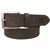 HEAVY STITCHED HORSE LEATHER BROWN BELT WITH ANTIQ