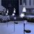 SOLAR SNOWMAN & SNOWFLAKE STAKE WITH LED LIGHTS
