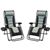 PATIO PREMIER 2PK PADDED GRAVITY CHAIRS WITH FOOT