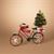 22"L METAL HOLIDAY BICYCLE W/ B/O LIGHTED TREE