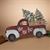 31.5"L WOOD AND METAL HOLIDAY ANTIQUE TRUCK W/ EAS