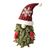 20" Red Plush Gnome In Sata Hat & Pine Body