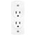 RECEPTACLE SURFACE MOUNT WHITE