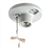 PORCELAIN CEILING LAMPHOLDER WITH PULL CHAIN 660W-250V, IN WHITE