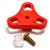 Laundry faucet handle - red