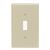 1-GANG TOGGLE SWITCH WALLPLATE, IN IVORY