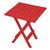 RESIN FOLDING TABLE RED